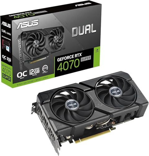 ASUS Dual GeForce RTX 4070 SUPER EVO OC Edition 12Go GDDR6X PCIe 4.0 12Go GDDR6X DLSS 3 HDMI 2.1a DisplayPort 1.4a