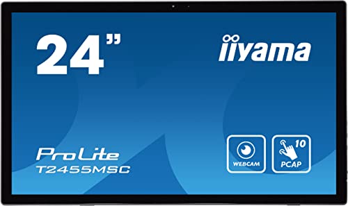 "iiyama T2455MSC-B1 écran plat de PC 61 cm (24"") 1920 x 1080 pixels Full HD LED Écran tactile Noir"