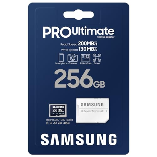 Micro SD PRO Ultimate 256GB+SD Adapter