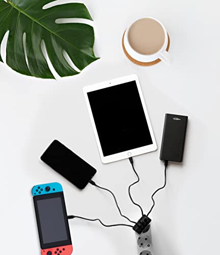CHARGEUR SECTEUR 4 PORTS USB Type-A NOIR