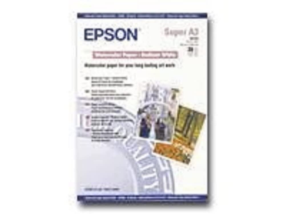 EPSON S041352 Matte papier aquarelle inkjet 190g/m2 A3+ 20 feuilles pack de 1