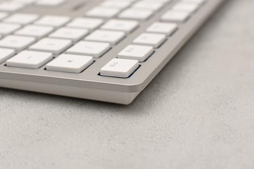 CHERRY Clavier KC 6000 SLIM FOR MAC USB argent/blanc