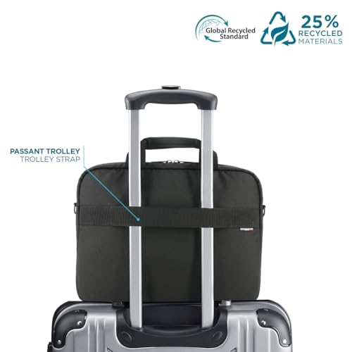 TheOne Briefcase Blue zip 14-16'RECYCLED