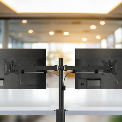 TNB ERGO - Support double écran ajustable en hauteur et articulé - noir