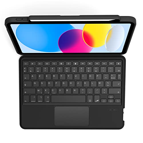 GECKO COVERS Etui clavier AZERTY iPad 10.9" 2022, gris
