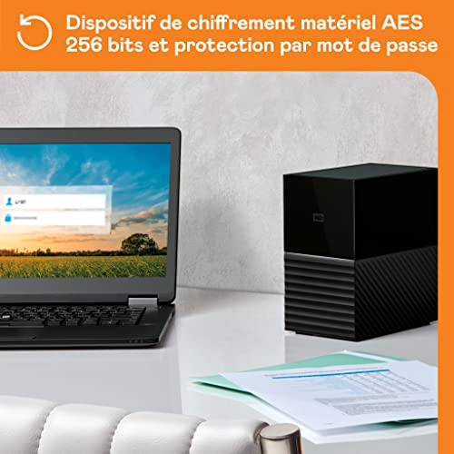 WD My Book Duo 36To Black RAID Storage Dual-Drive RAID 0/1 JB0D USB3.1 RTL