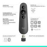 LOGITECH R500s Laser Presentation Remote GRAPHITE