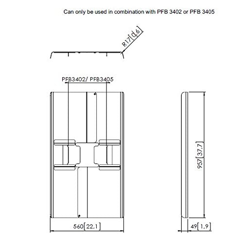 PFA 9120 Back cover - 42"-47" portrait