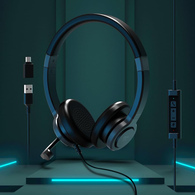 PORT DESIGNS Stereo Headset Active Office Usb Mic Office
