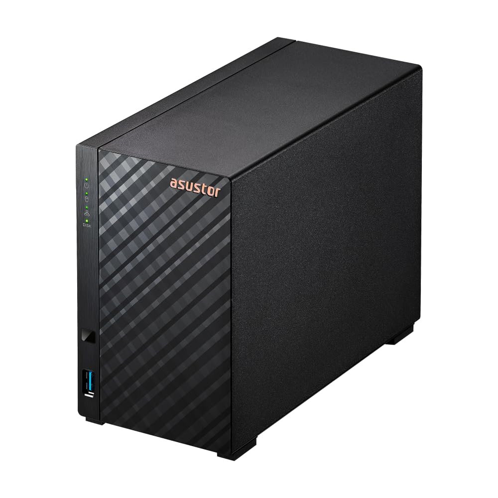 ASUSTOR DRIVESTOR 2 GEN 2 - AS1202T - NAS 2 baies - Realtek RTD1619B Quad-Core - 1Go DDR4 - 2.5GbE - Tour - Garantie 3 ans