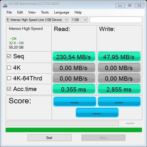 INTENSO Clé USB 3.1 High Speed Line 128 Go