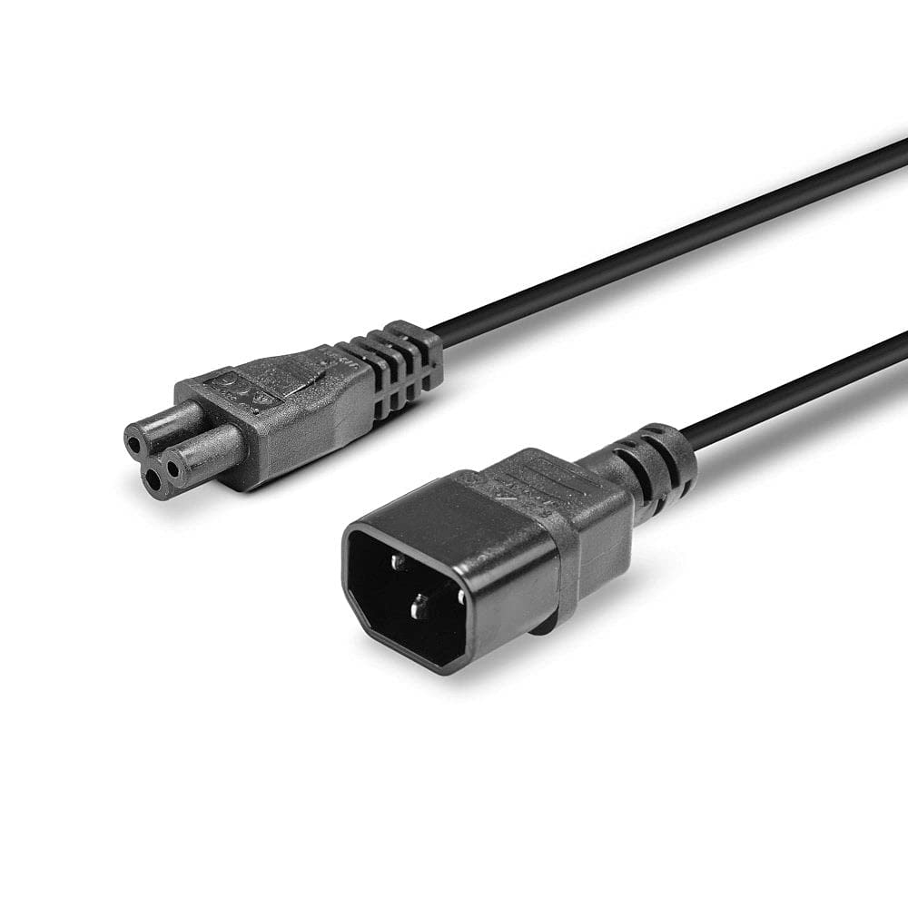 LINDY 2m IEC C14 to IEC C5 Cloverleaf Extension Cable