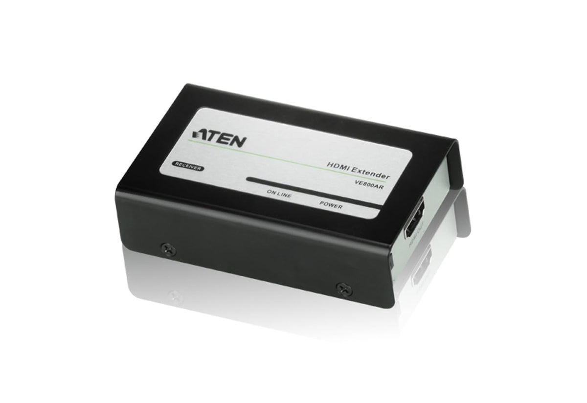 Récepteur HDMI Cat 5 (1080p@40m) - 1920 x 1200 pixels - Récepteur AV - 60 m - Avec fil - Noir - HDCP