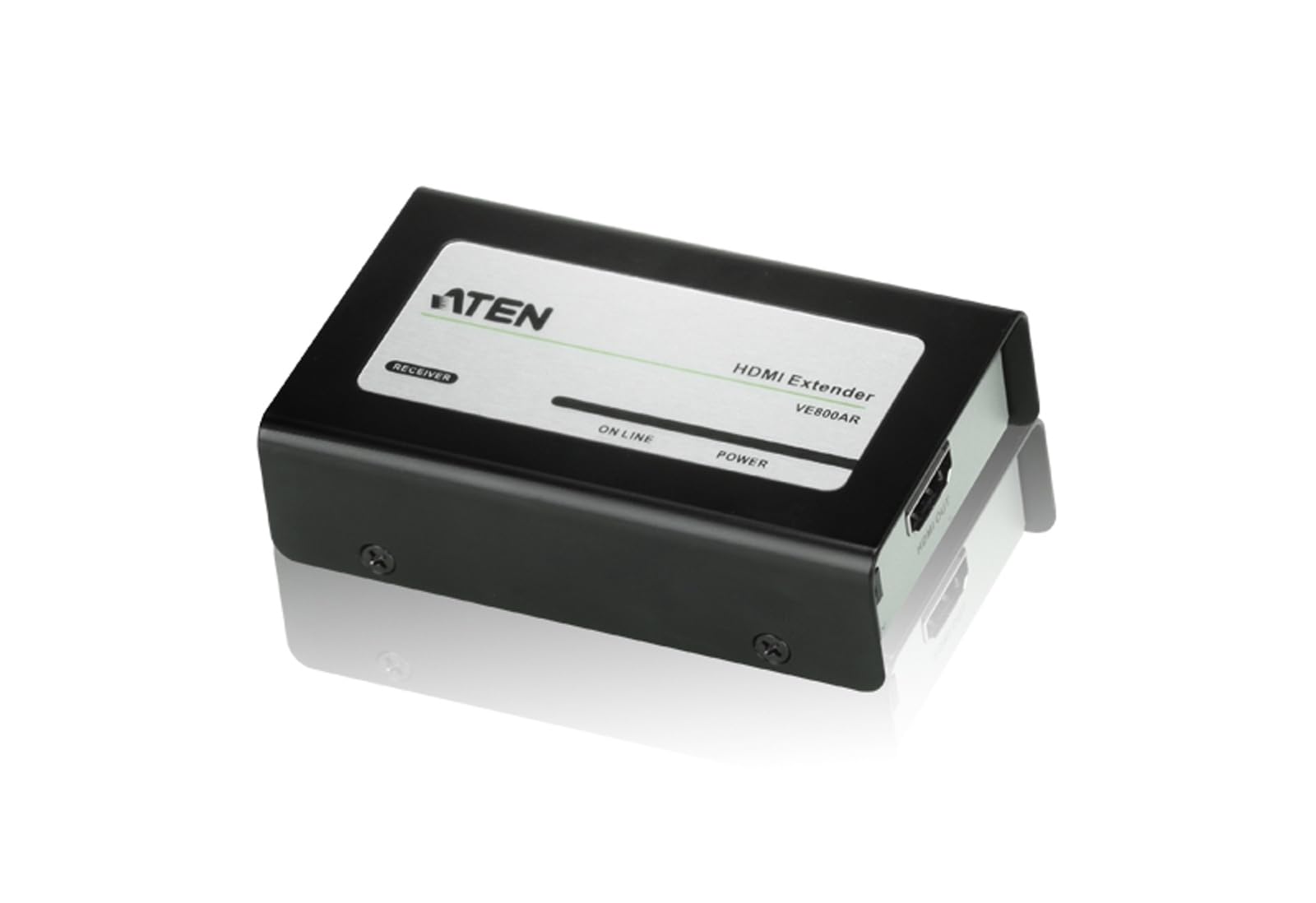 Récepteur HDMI Cat 5 (1080p@40m) - 1920 x 1200 pixels - Récepteur AV - 60 m - Avec fil - Noir - HDCP