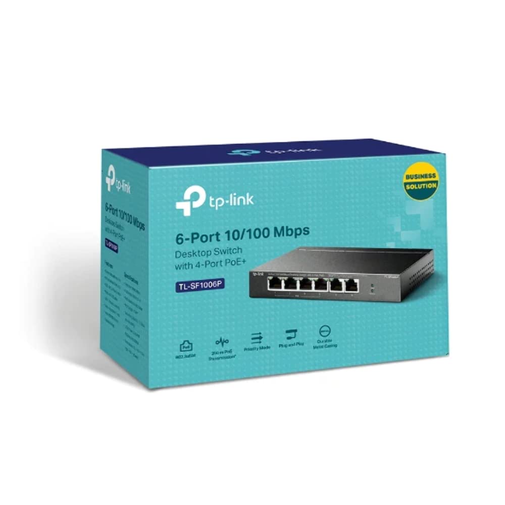 TP-LINK TL-SF1006P SWITCH 6 ports 10/100 dont 4 PoE+ 67W