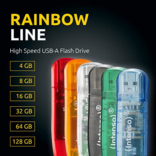 INTENSO Clé USB 2.0 Rainbow Line - Pack de 2 x 64 Go