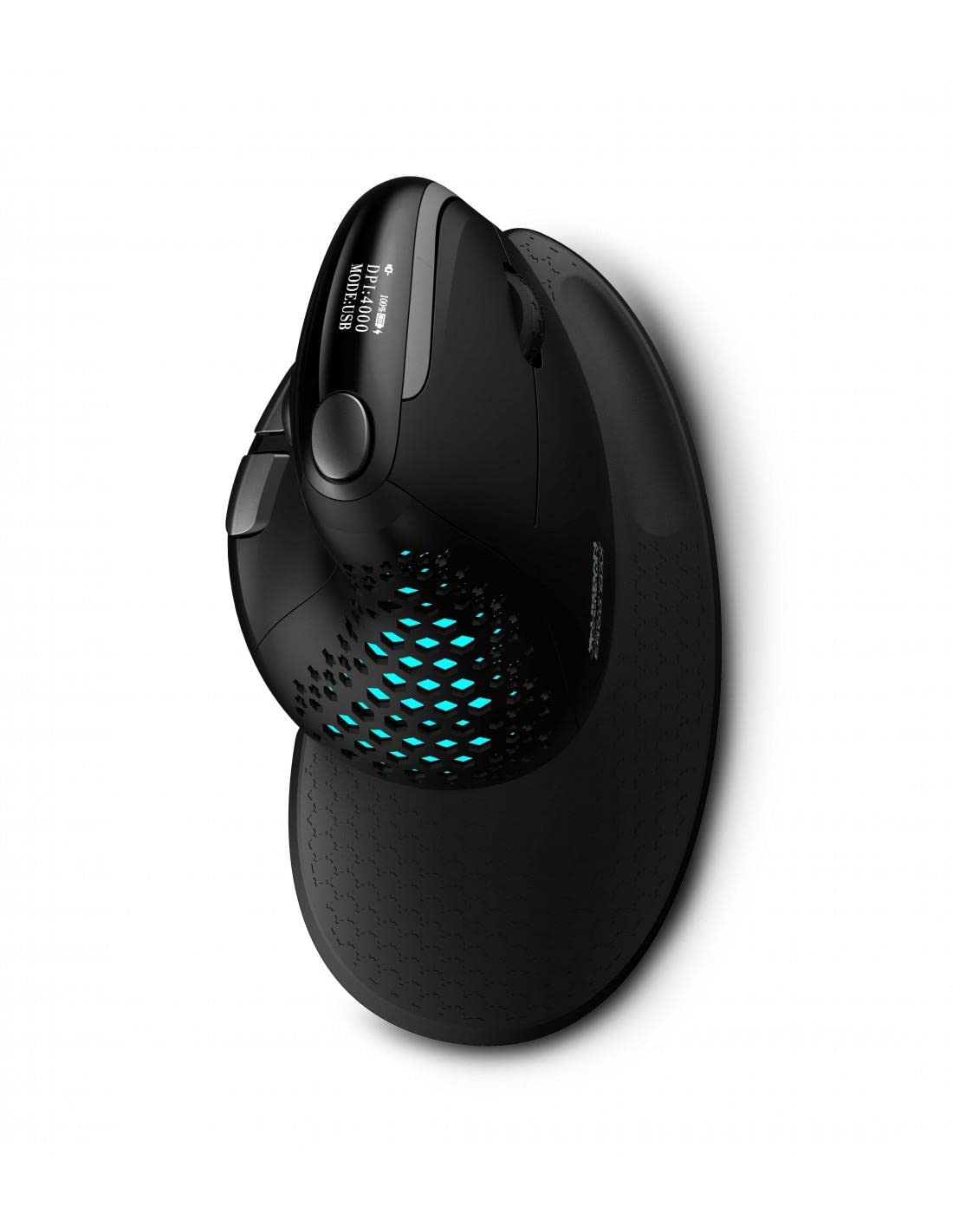 URBAN FACTORY ERGO PRO MAX Wireless Right Hand Mouse 2.4GHZ Bluetooth 5.0 Rechargeable 4000DPI Handrest