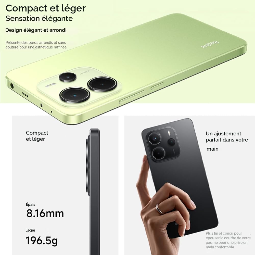 Xiaomi Redmi Note 14 4G (Double Sim - 6.67", 256 Go, 8 Go RAM) Noir