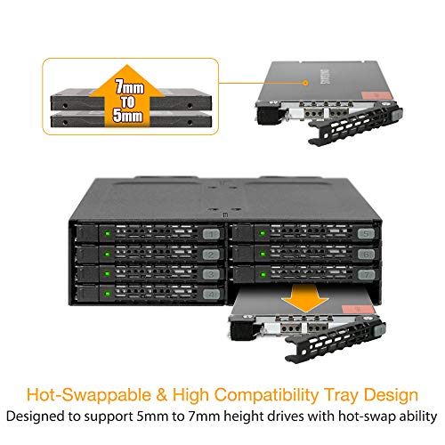 ICY DOCK Rack amovible MB998SP-B 8 disques SATA 2.5"