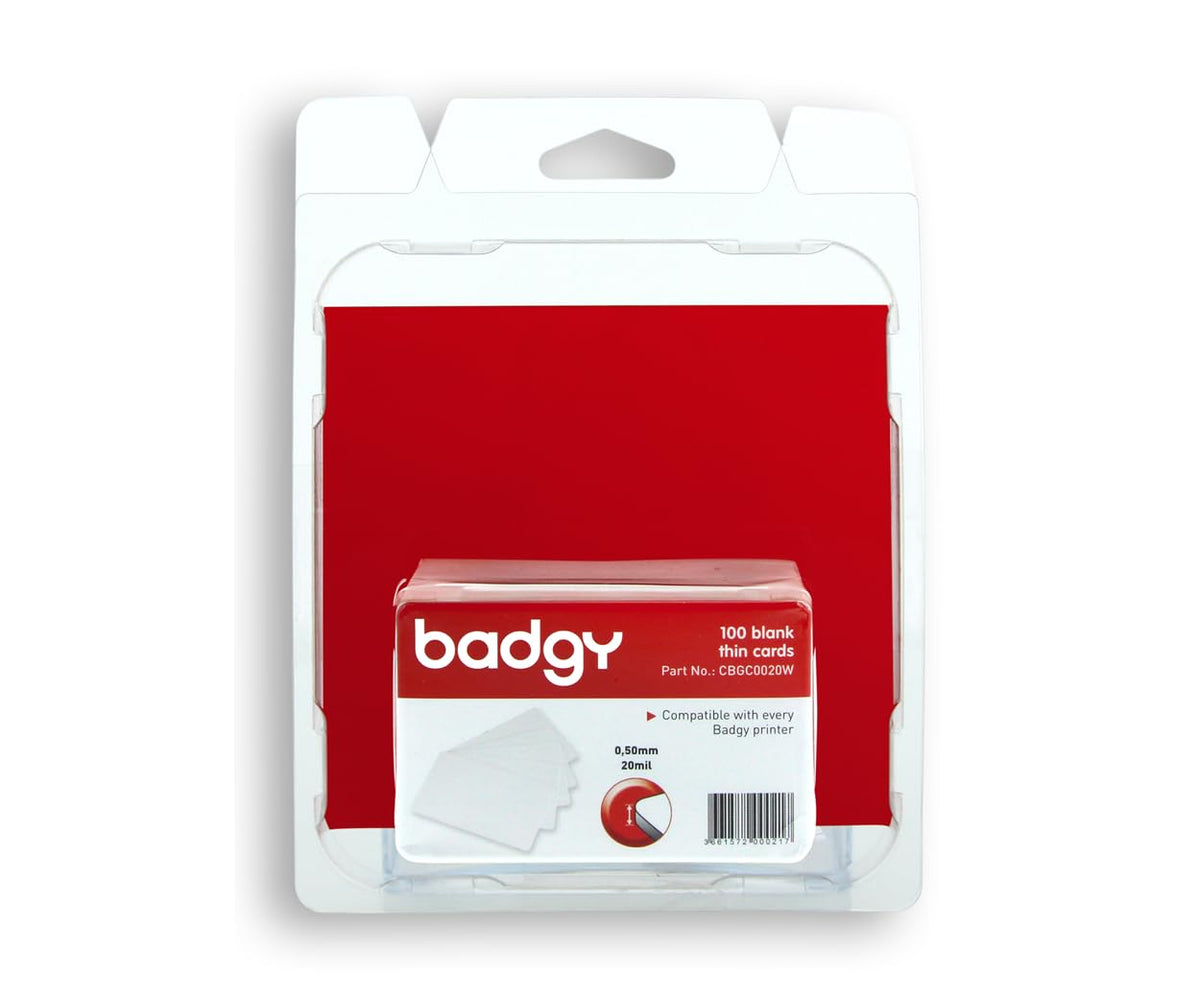PVC White Card 100 unit 0.50mm PACK