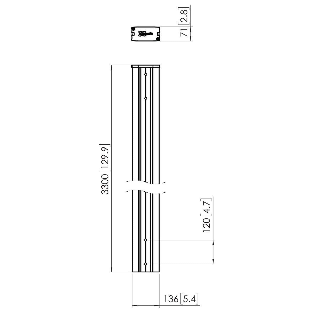 PUC 2933 Pole - 330cm
