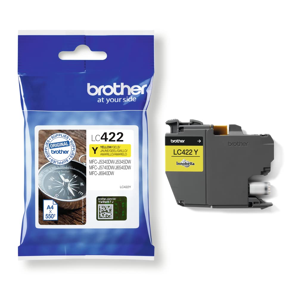 BROTHER LC422Y Ink Cartridge For BH19M/B Compatible with MFC-J5340DW MFC-J5740DW MFC-J6540DW MFC-J6940DW 550 pages