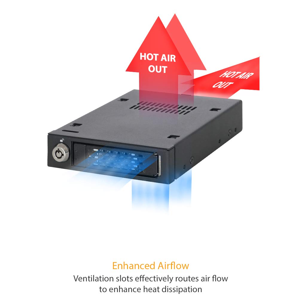 ICY DOCK Rack amovible MB991IK-B 1 disque SATA/SAS 2.5"