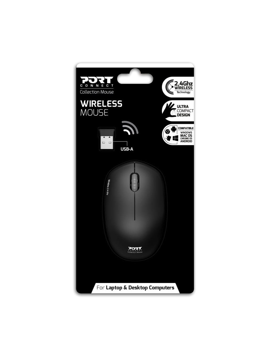 PORT DESIGNS Mouse Collection Wireless Graphite