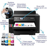 EPSON EcoTank ET-16150 Printer colour Duplex ink-jet A3 4800x1200dpi 25ppm mono/25ppm colour 550 sheets USB LAN Wi-Fi black