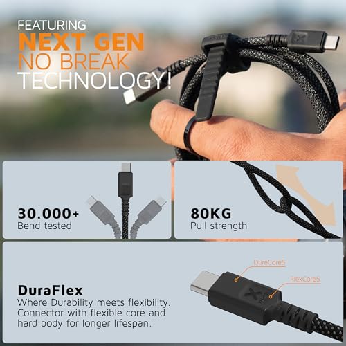 XTorm cordon USB Type-C PD Next Gen Ultra 240W 1,5 m, noir