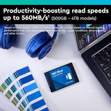 DISQUE SSD WD 3D NAND SSD Blue 2.5   SATA III - 4To