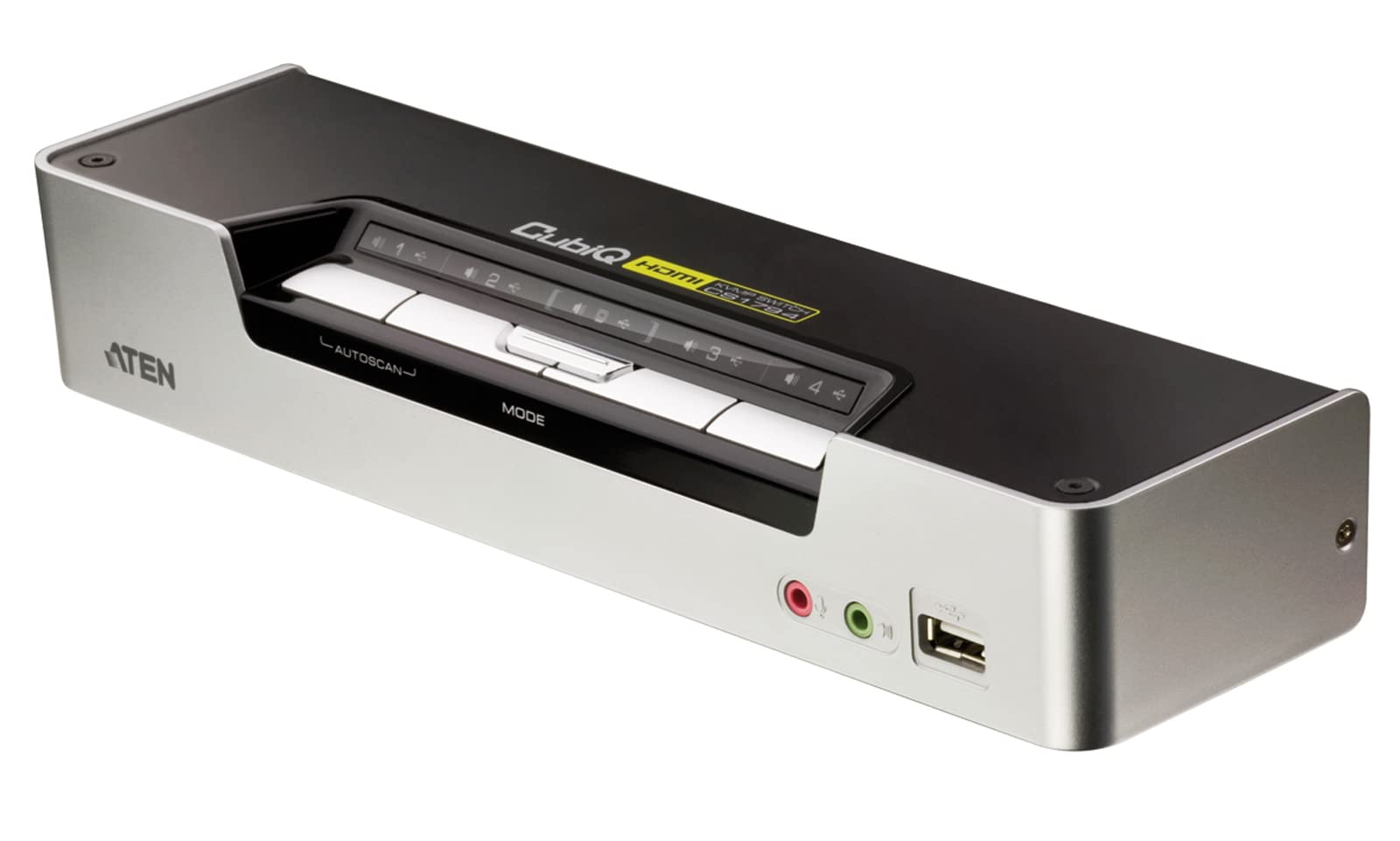 ATEN CS1794-AT-G commutateur écran, clavier et souris Noir