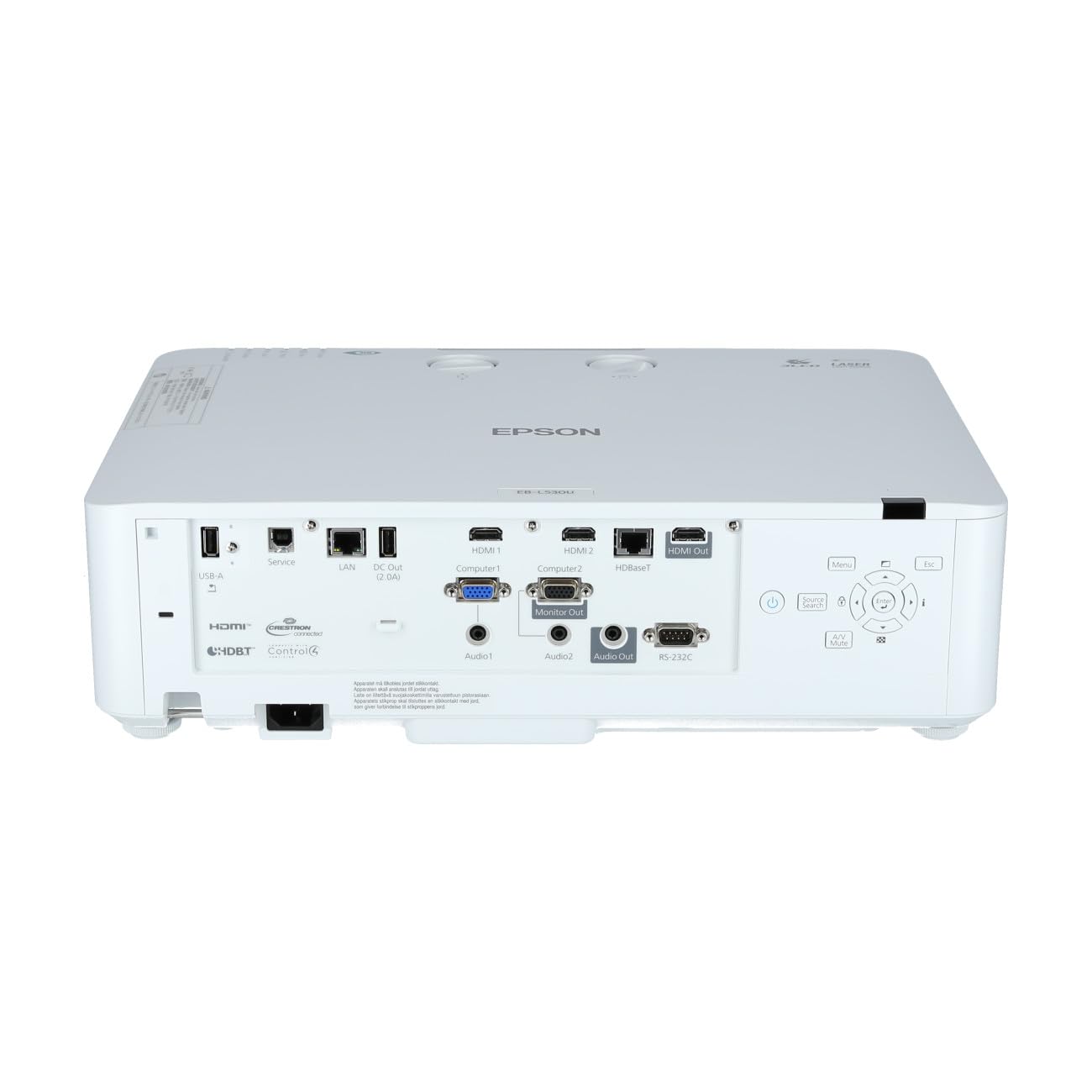 EPSON EB-L530U Projectors 5200Lumens WUXGA Laser HD-BaseT 1.35-2.20 Throw Ratio Lens-Shift 4K Input Wireless Screen-Mirroring HDMI
