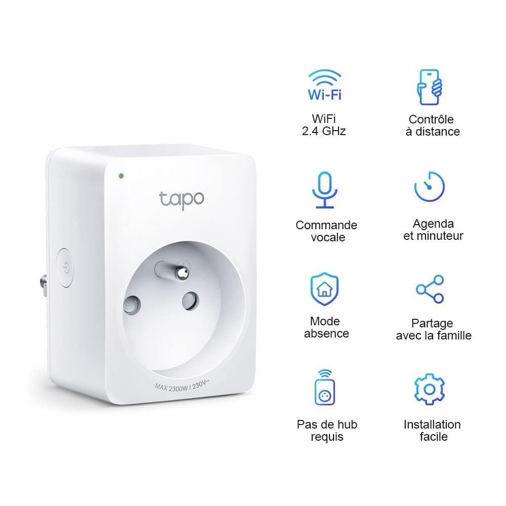 TP-LINK Mini Smart Wi-Fi Socket 2.4G 1T1R BT Onboarding Tapo APP Alexa & Google assistant supported
