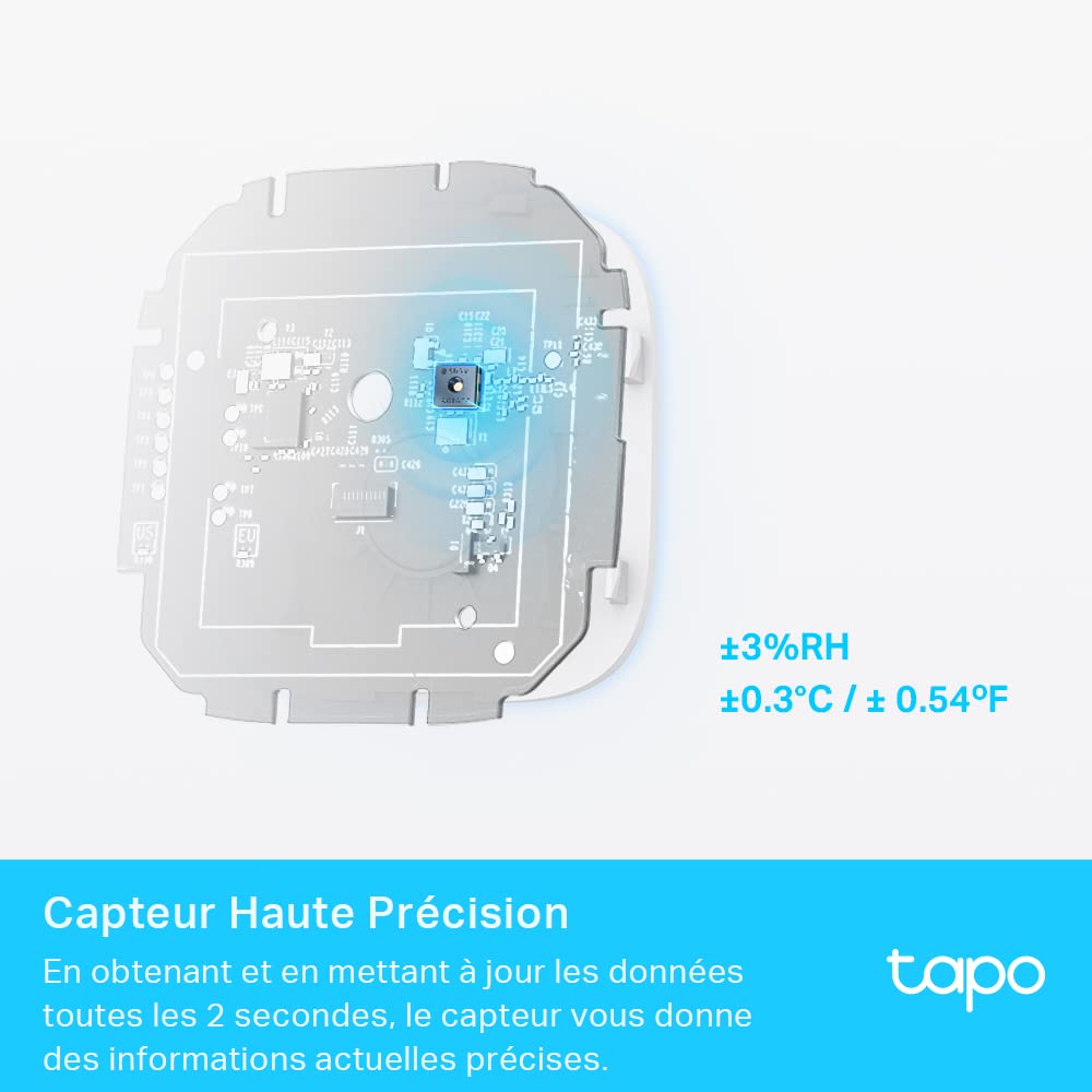 TP-LINK Smart Temperature and Humidity Monitor 868MHz Battery Powered 2xAAA 2.7inch E-ink display