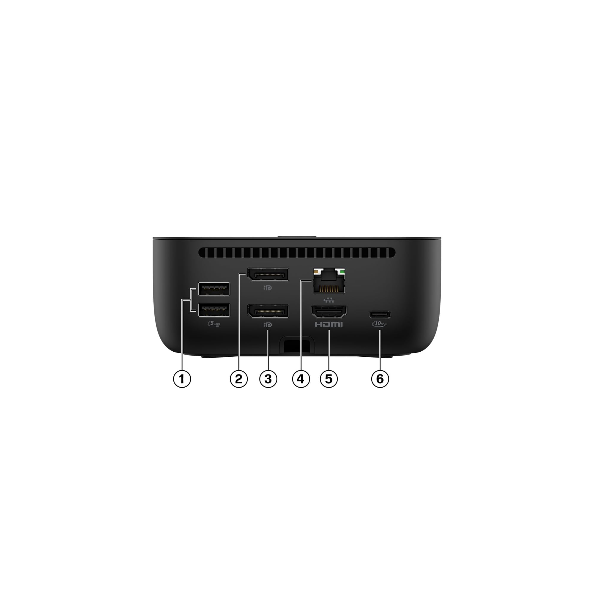 HP USB-C 100W G6 2xUSB-C 5xUSB LAN RJ45 2xDisplayport 1xHDMI USB-C Dockingsstation SmartBuy