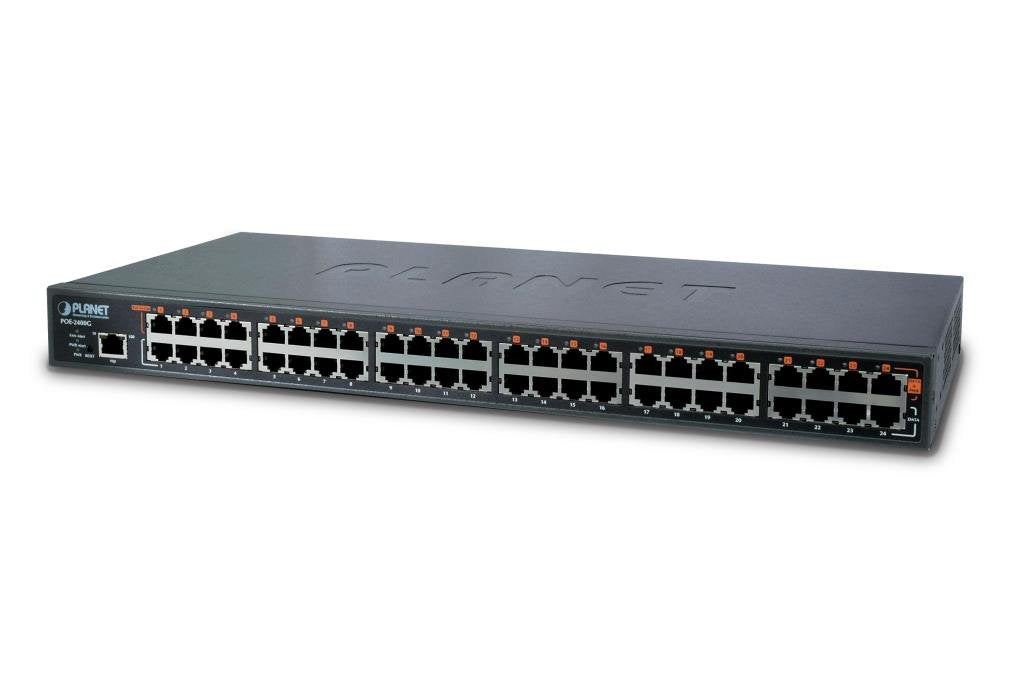 PLANET POE2400G commutateur réseau Géré Gigabit Ethernet (10/100/1000) Connexion Ethernet, supportant l'alimentation via ce port (PoE) Bleu