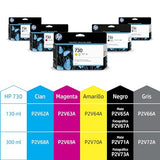 HP 730 300 ml Cyan Ink Cartridge