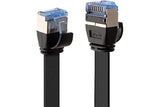 LINDY Cat.6A U/FTP Flat Patch Cable black 10m