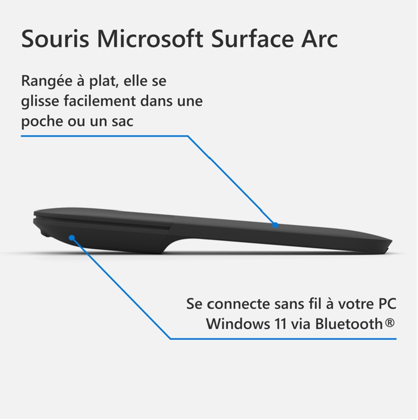 MS Srfc Arc Mouse Bluetooth Black