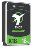 SEAGATE Exos X18 18To HDD SATA 6Gb/s 7200RPM 256Mo cache 3.5p 24x7 SED 512e/4KN BLK