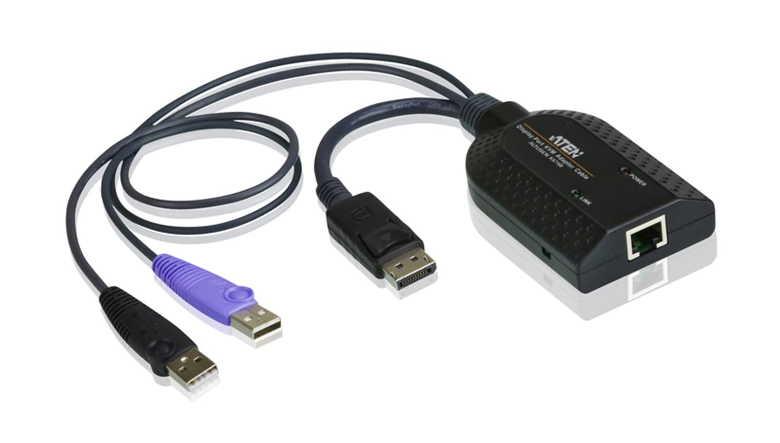 ATEN KA7169-AX câble kvm Noir, Métallique, Violet