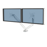 FELLOWES Bras Porte-Ecrans Double Blanc Platinum Series