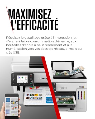CANON MAXIFY GX7150 MegaTank MFP colour inkjet CISS Legal 216x356mm A4 24ipm Print 600sheets USB Wi-Fi LAN