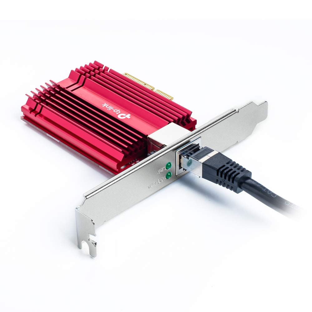TP-LINK 10 Gigabit PCI Express Network Adapter PCIe 3.0x4 Include CAT6A Ethernet Cable