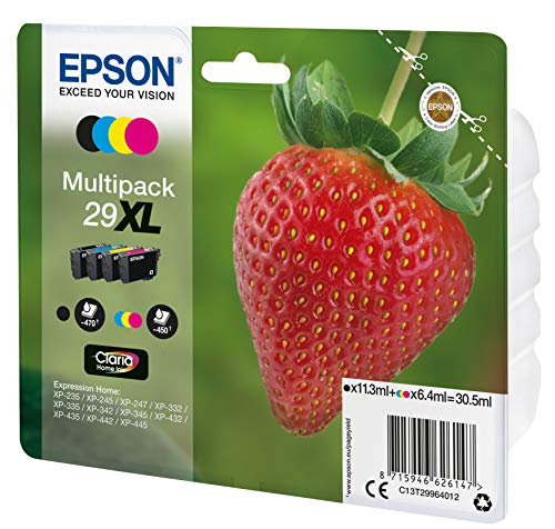 EPSON 1LB Multipack Fraise - Encre Claria Home Black Cyan Magenta Yellow XL w/s