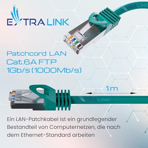 Extralink EX.7720 câble de réseau Vert Cat6 F/UTP (FTP)