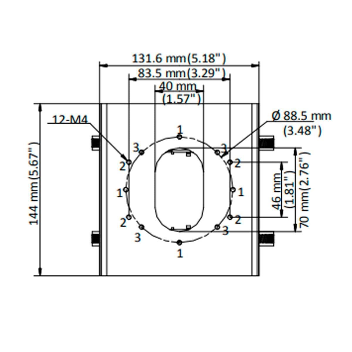 Hikvision DS-1275ZJ-S-SUS Vertical pole mount
