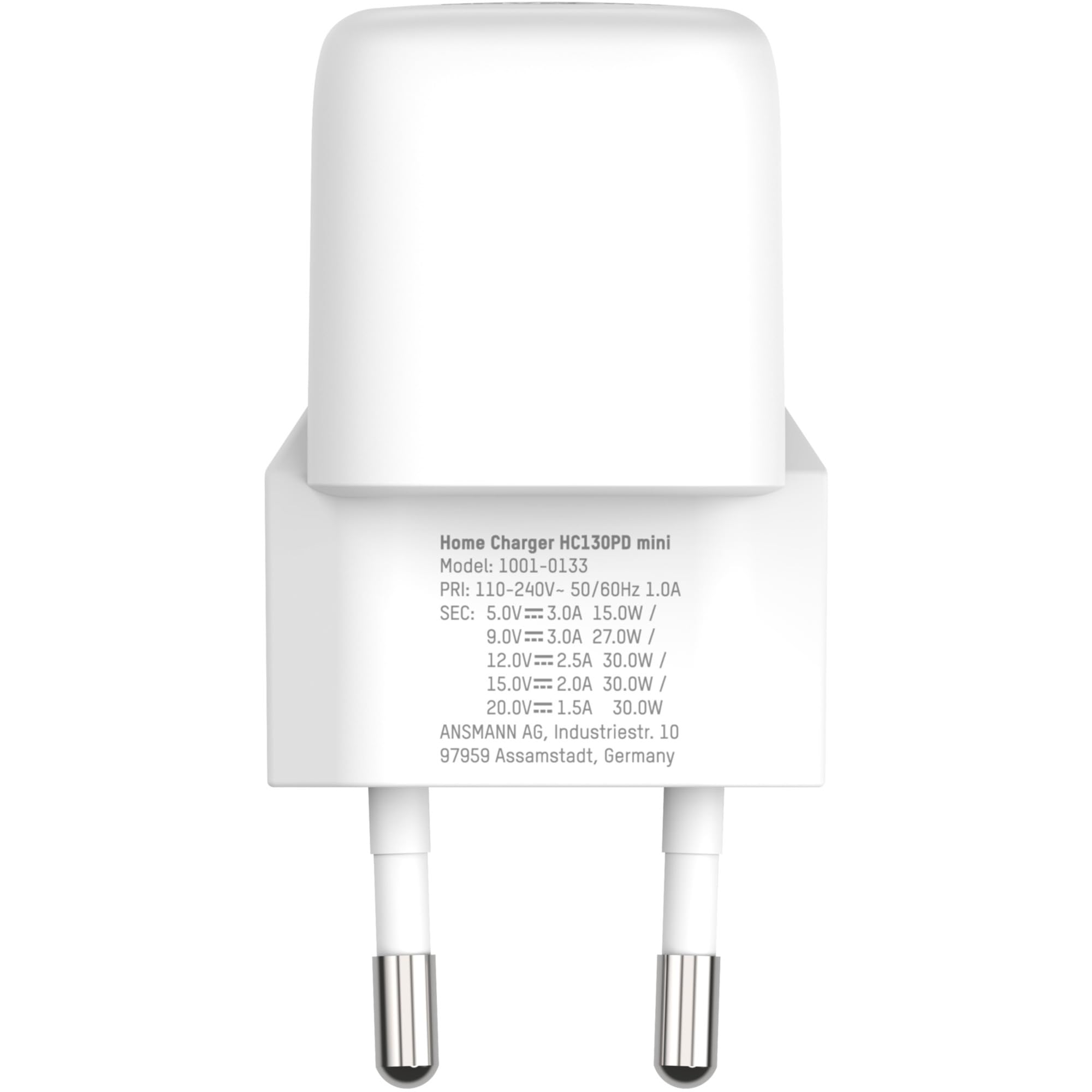 CHARGEUR SECTEUR 1 PORT USB Type-C 30 W