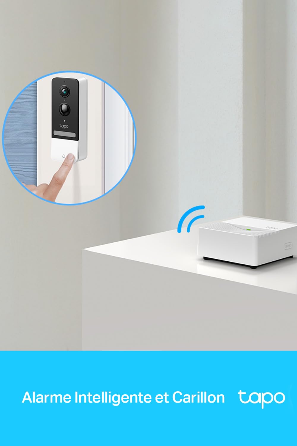 TP-LINK Smart Hub 2.4GHz 868MHz 1x Ethernet Port 90dB Adjustable Audio Alarm 19 Ringtones Up to 64 Switches
